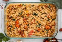 Effortless Creamy Tomato Orzo Bake