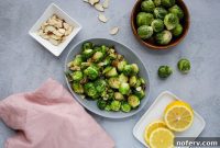 Skillet Brussels Sprouts with Toasted Almonds