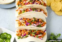 Zesty Buffalo Chickpea Tacos