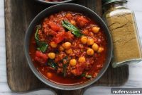 Smoky Vegan Chorizo Chickpea Stew