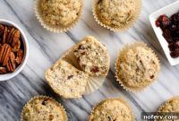 Scrumptious Vegan Cranberry Pecan Muffins