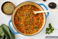 Zesty Southwestern Lentil Soup