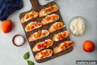 Sweet Peach Ricotta Crostini