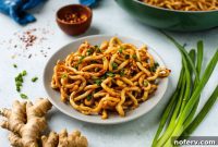 Fiery Garlic Noodle Delight