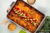 Quick Dump and Bake Quinoa Enchilada Casserole