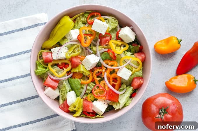 Easy Ravioli Lasagna 8 Fresh Italian chopped salad, a perfect side dish for pasta