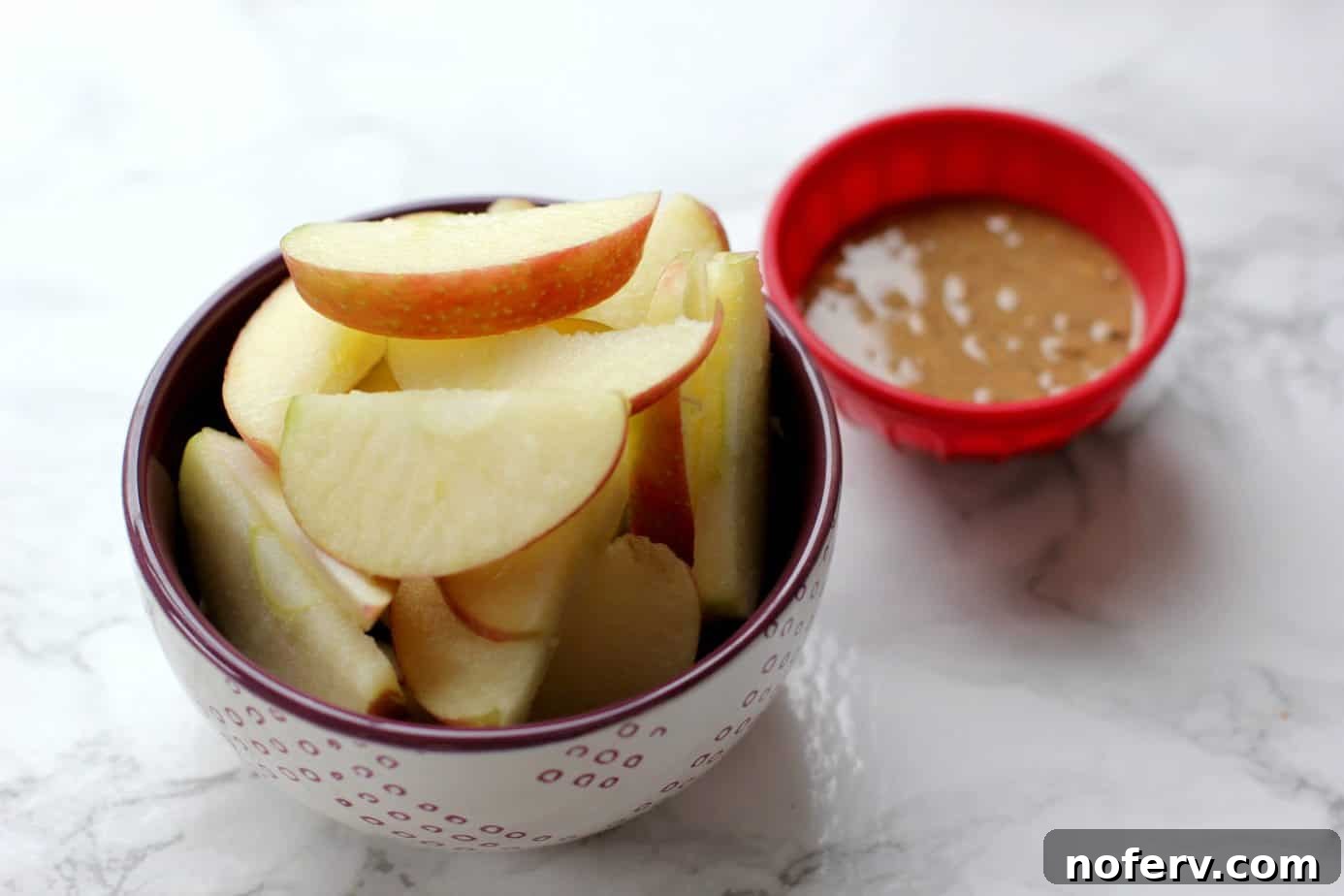 apples with almond butter