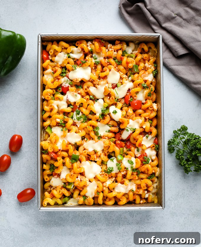 Baked Greek Feta Pasta, a popular viral TikTok recipe.