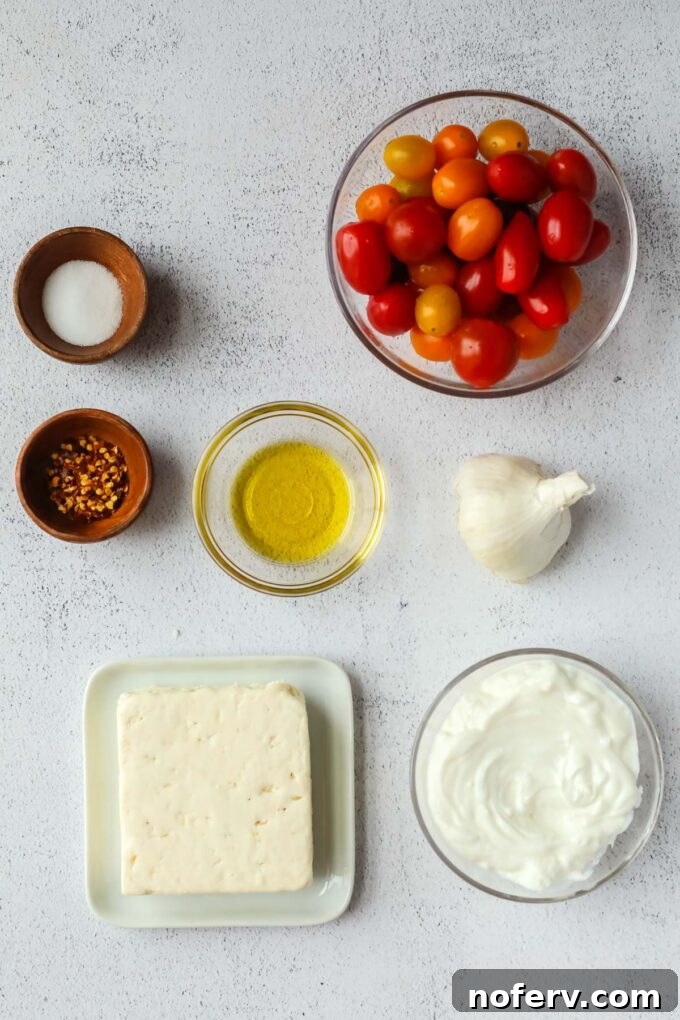 Whipped Feta ingredients