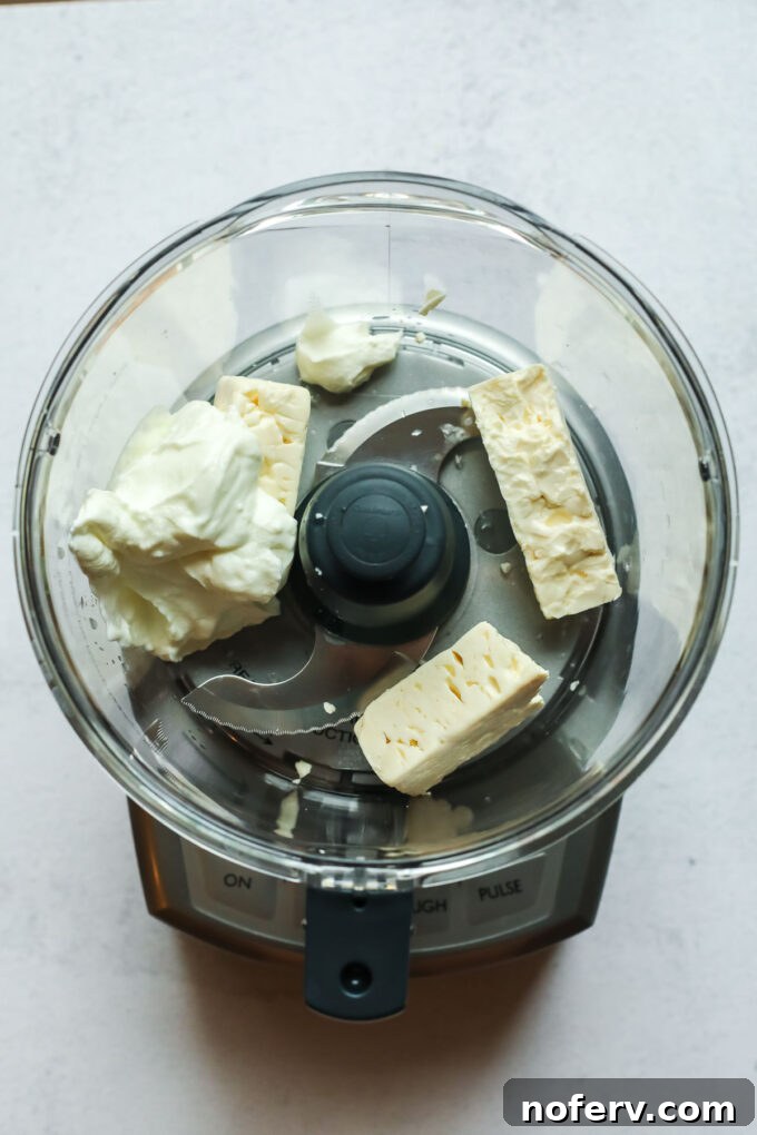 Whipped Feta in food processor