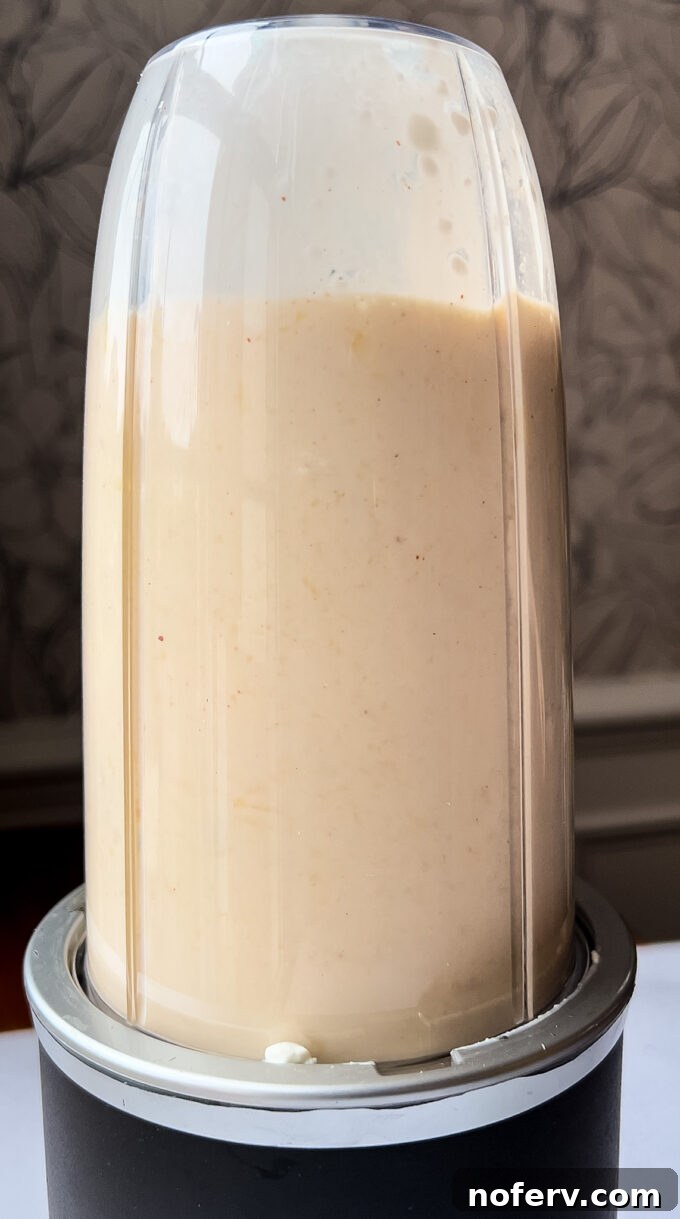 Silky Cottage Mac & Cheese 4 Blended cottage cheese mac and cheese sauce