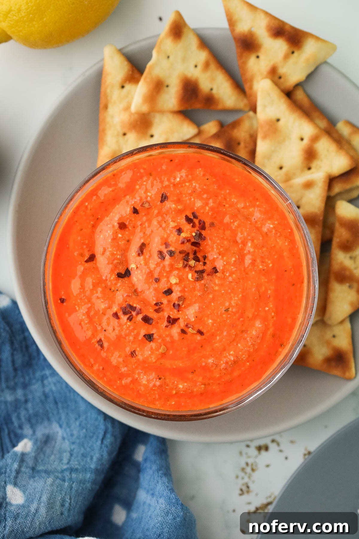 Red Pepper and Feta Dip 