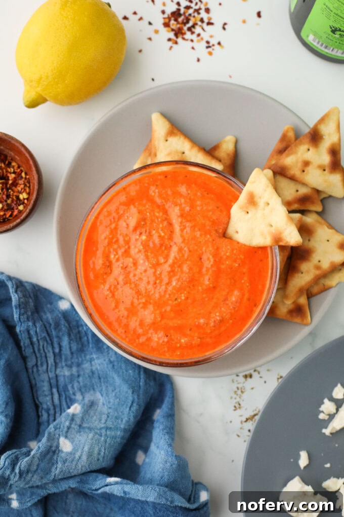 Red Pepper and Feta Dip 