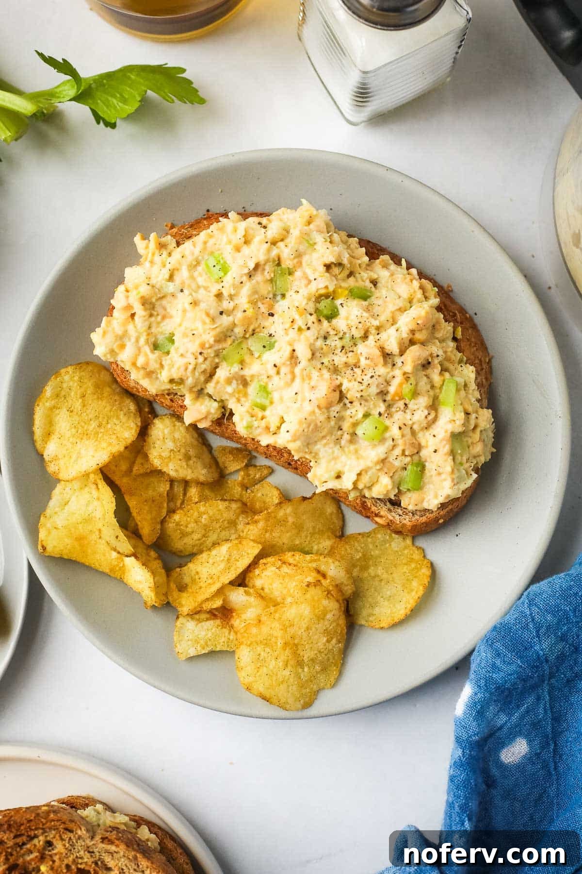 Briny Dill Pickle Chickpea Salad 2 chickpea salad sandwich