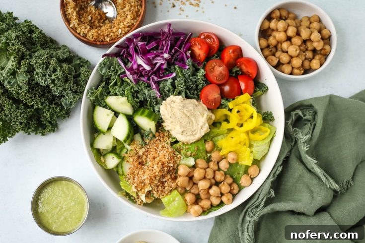 Hummus Crunch Salad, a Sweetgreen copycat recipe