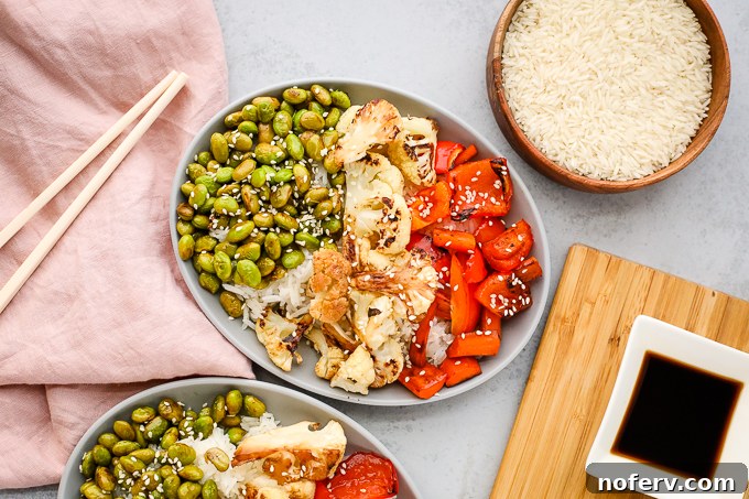 edamame and vegetables on a plate
