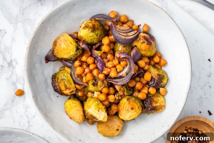 Sheet Pan Chickpeas and Brussels Sprouts