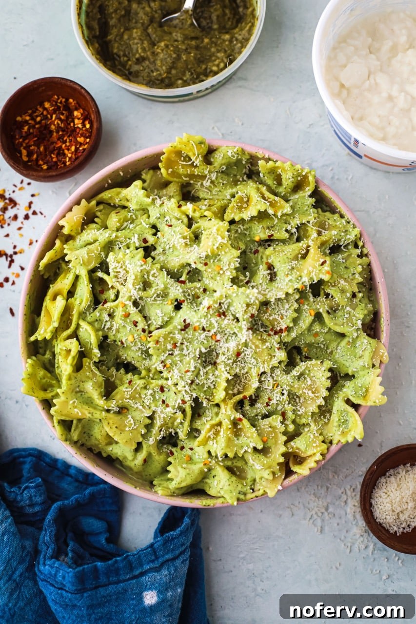 Creamy Cottage Cheese Pesto Recipe for Quick Weeknight Meals 2 Cottage Cheese Pesto Pasta