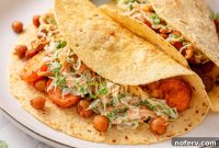 Roasted Carrot and Chickpea Tacos with Lime Crema
