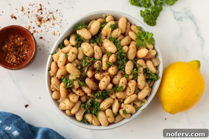 Garlicky White Beans