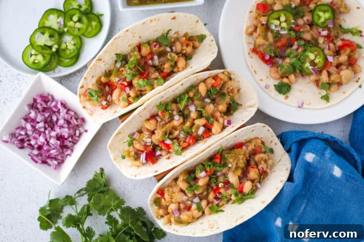 white bean tacos