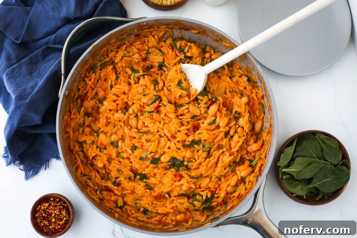 Image for One Pan Orzo and White Beans