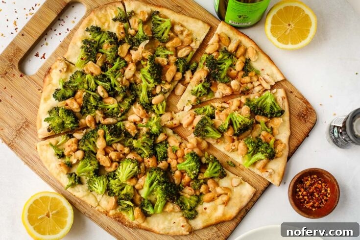 Vegan Broccoli Pizza