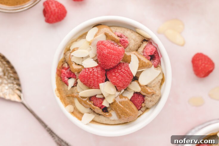 raspberry blended baked oatmeal