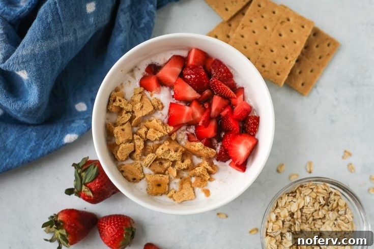 Strawberry Cheesecake Overnight Oats