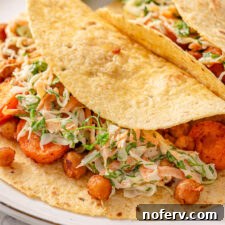Carrot and Chickpea Tacos