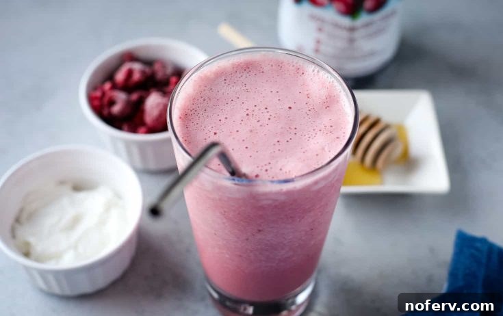 cranberry juice smoothie