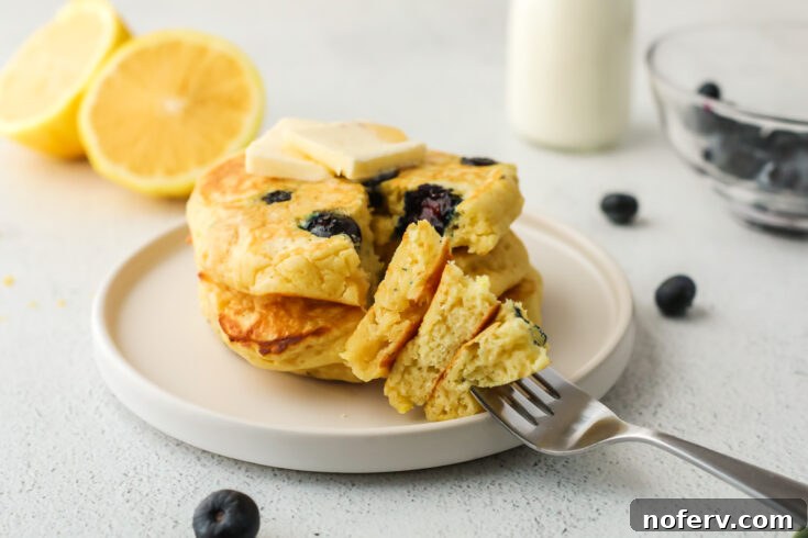Lemon Blueberry Pancakes