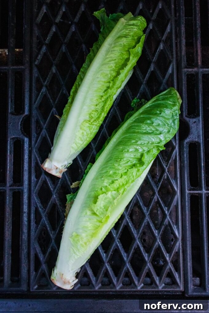 grilled romaine