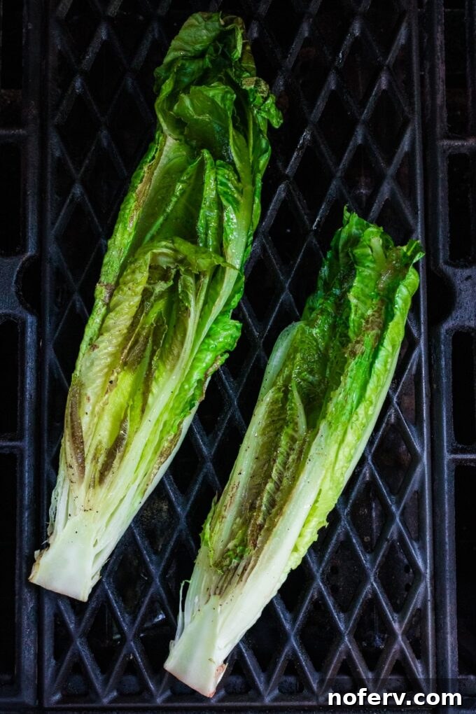 grilled romaine