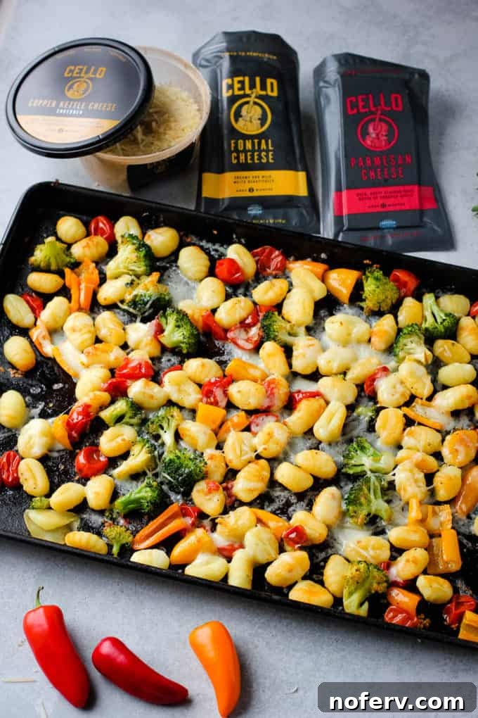 gnocchi on a baking sheet