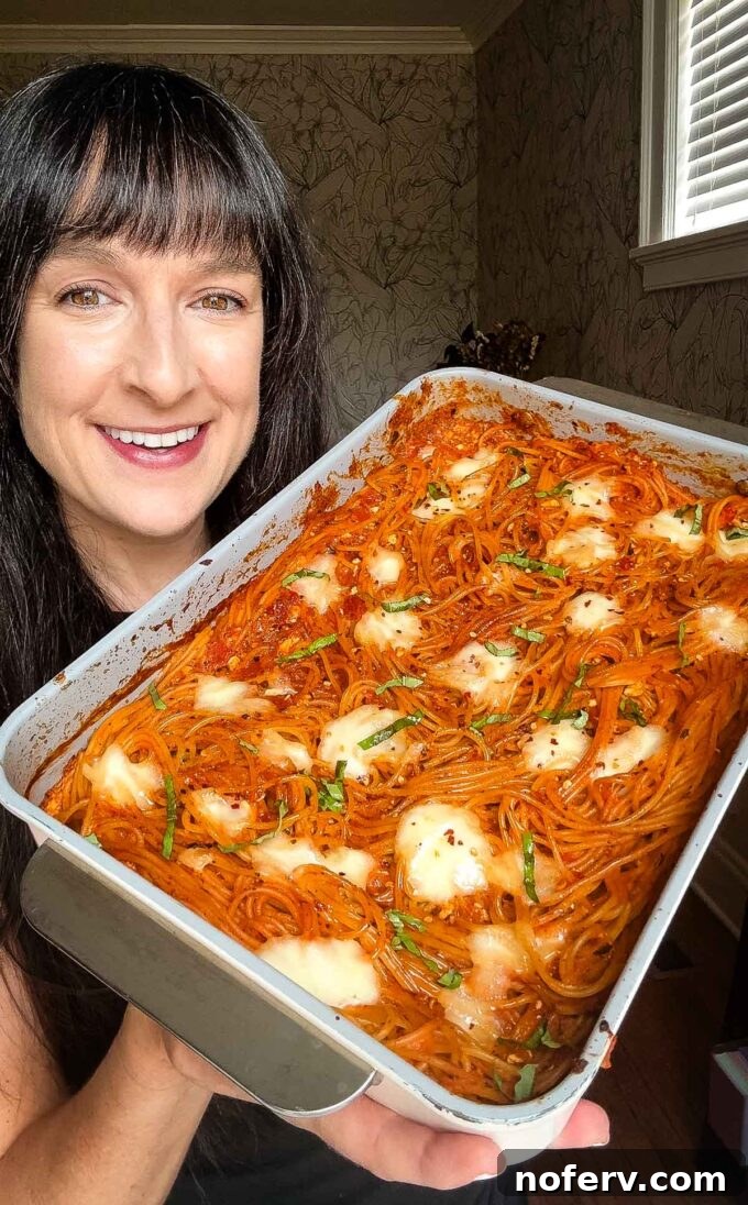 Baked Spaghetti Ready in 5 Minutes 5 Baked spaghetti fresh from the oven