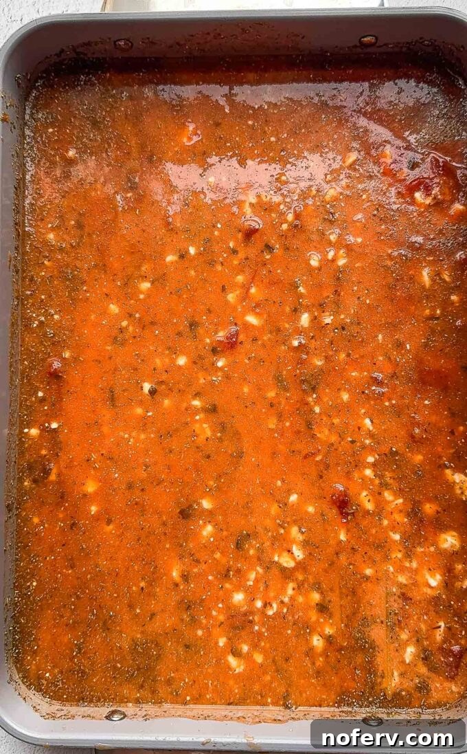 Baked Spaghetti Ready in 5 Minutes 7 Stirring spaghetti in dish