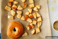 Crispy Bagel Croutons for Salads and Soups