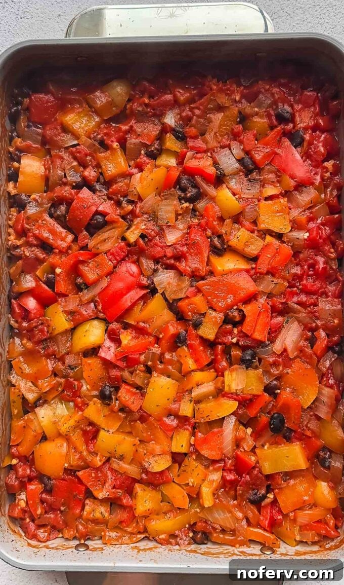Dump-and-Bake Vegetarian Stuffed Pepper Casserole 5 img 148118 5