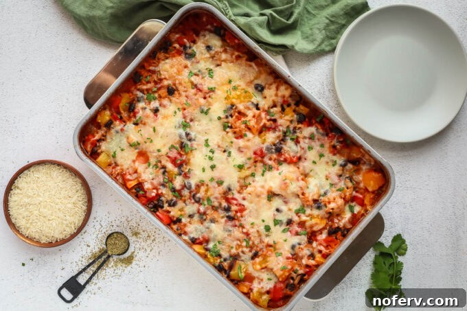 Dump-and-Bake Vegetarian Stuffed Pepper Casserole 6 img 148118 6