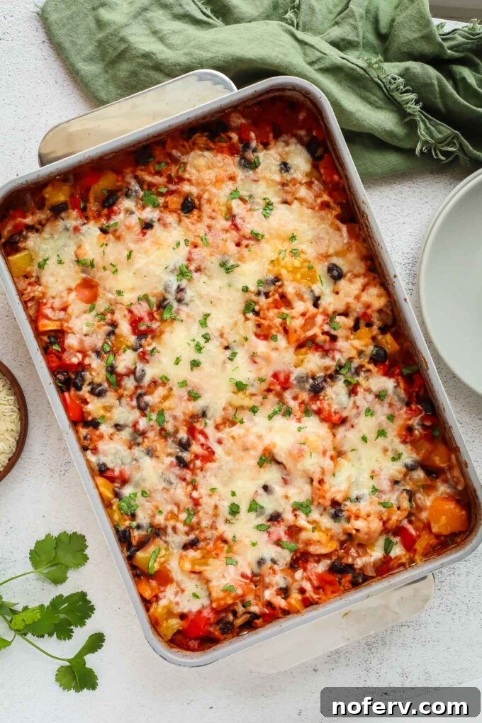 Dump-and-Bake Vegetarian Stuffed Pepper Casserole 7 img 148118 7