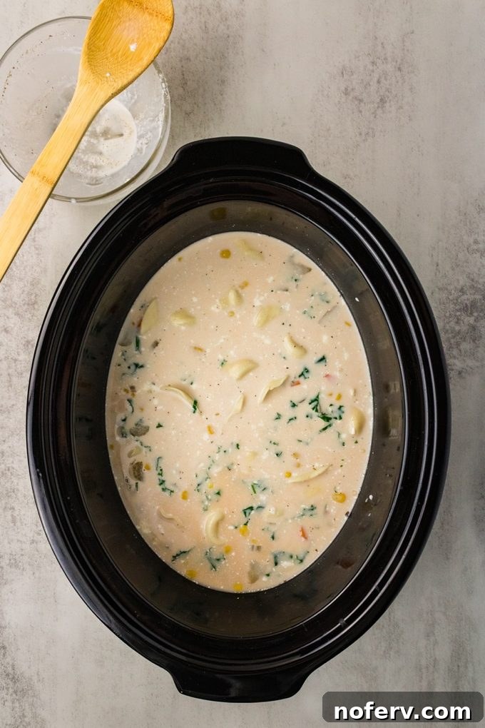 Creamy Slow Cooker Tortellini Soup Recipe 6 img 155409 6