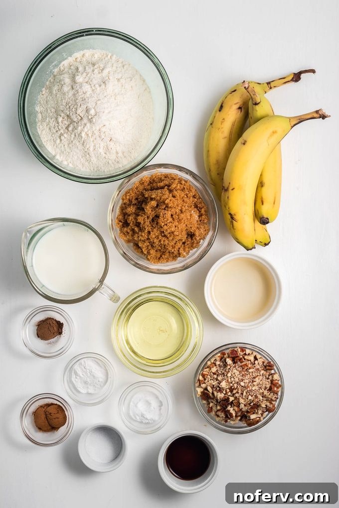Banana Coffee Cake Recipe with Cinnamon Streusel 2 Banana Coffee Cake ingredients