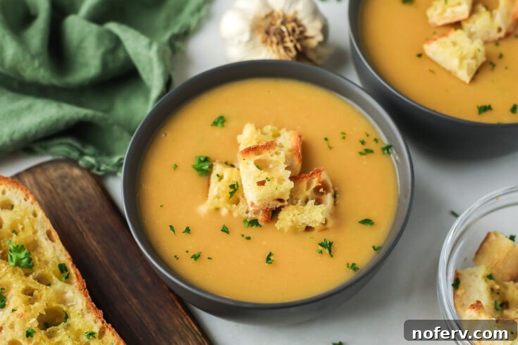 Garlic Bread Soup