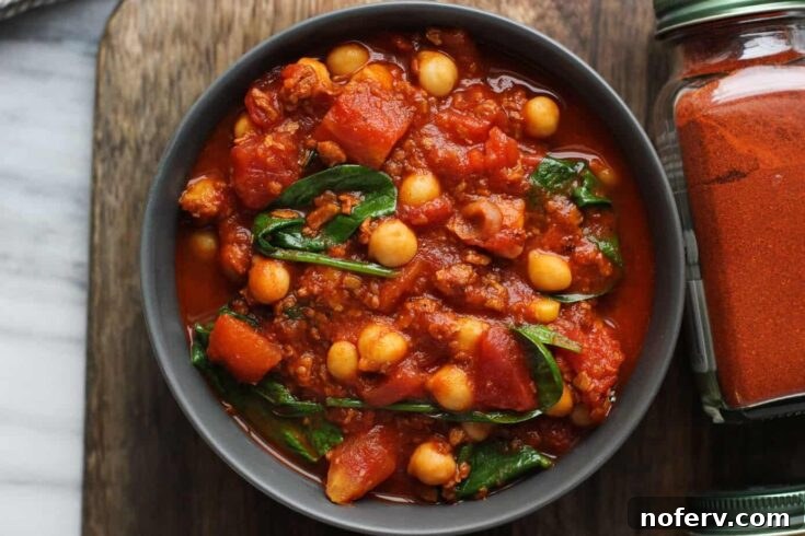 Vegan Chorizo and Chickpea Stew