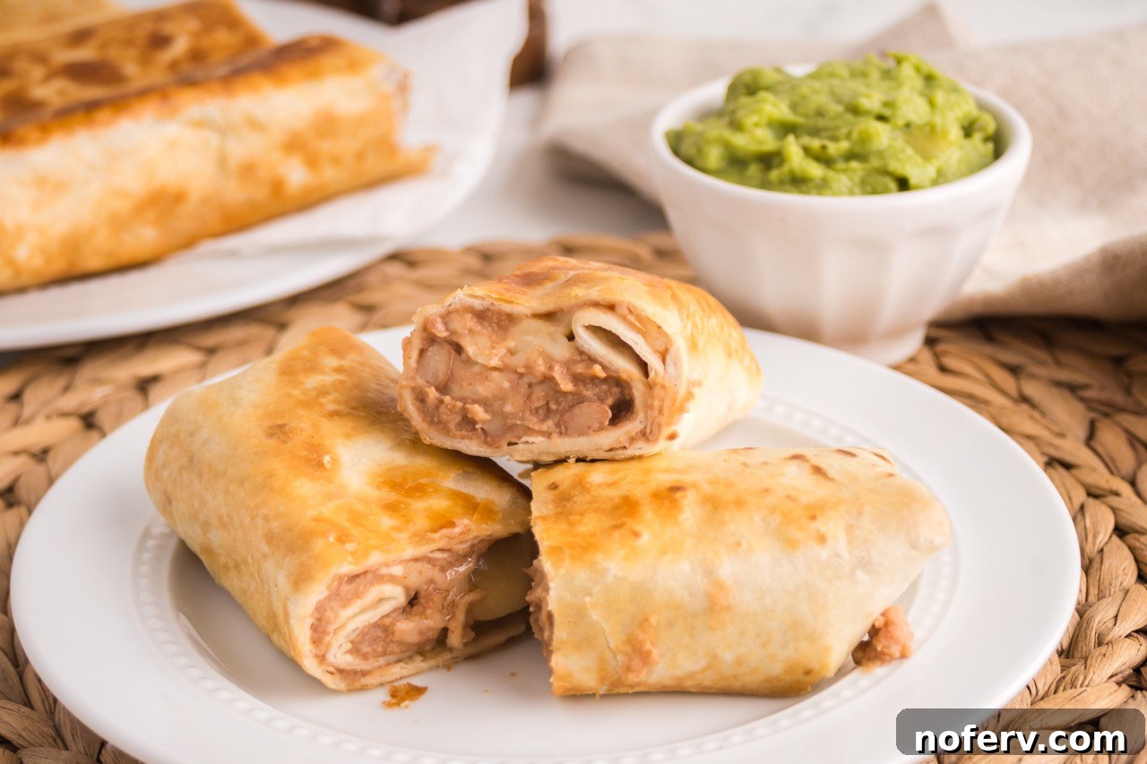 vegetarian chimichangas